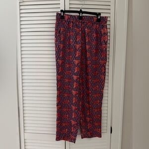 J.Crew Pink and Purple Animal Print pants